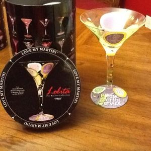 NIB Retired Lolita Martini Glass PMS